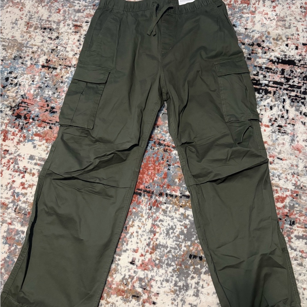 H&M Dark Green Cargo Pants for Men